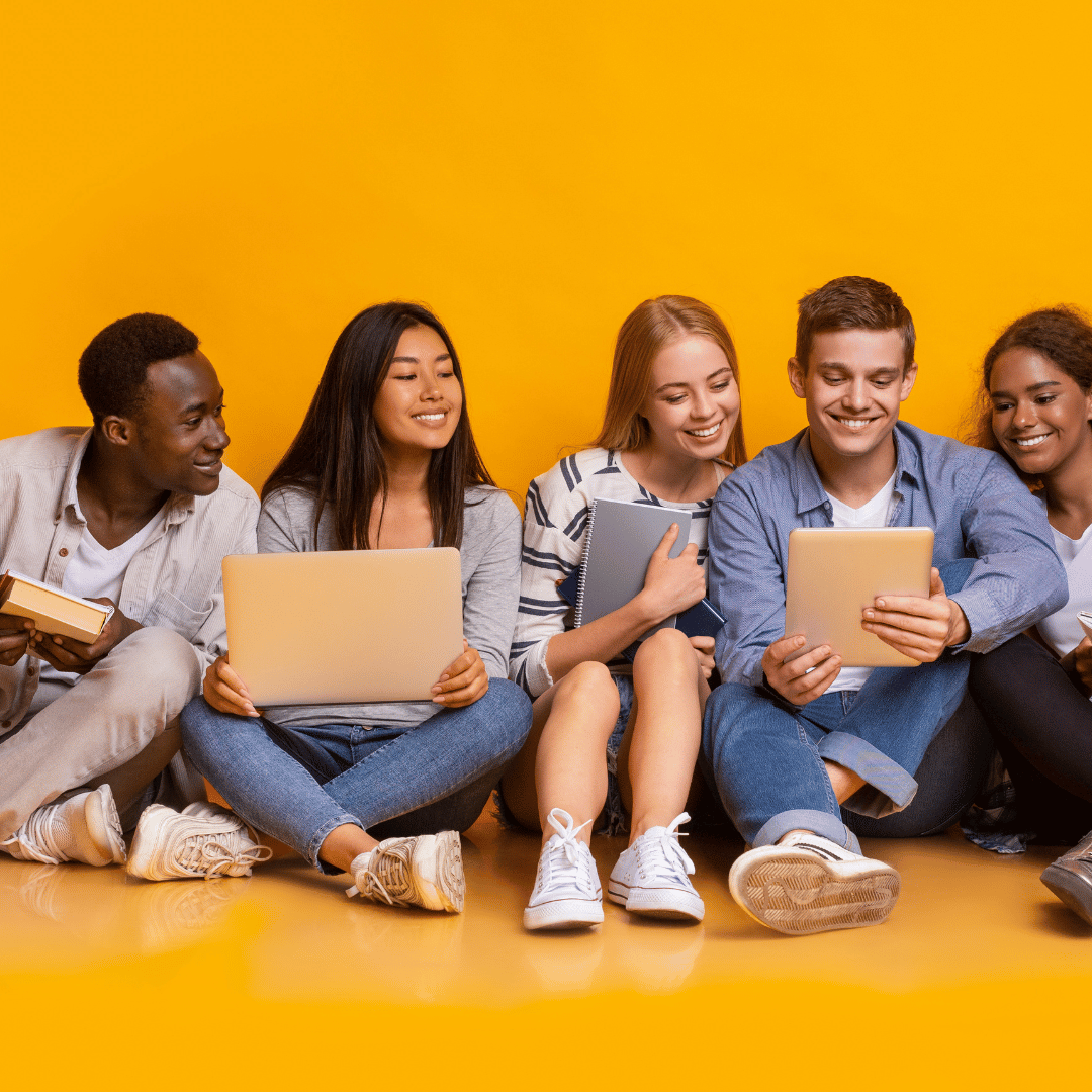 a group of leaving cert students using the free study habits checklist from premier tuition centre